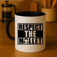 Respect The Mullet Hair Game Box Graphic Mug
