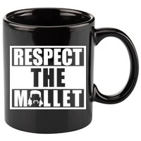 Respect The Mullet Hair Game Box Graphic 11oz C Handle Ceramic Mug