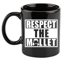 Respect The Mullet Hair Game Box Graphic 11oz C Handle Ceramic Mug