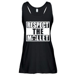 Respect The Mullet Hair Game Box Graphic Ladies Essential Flowy Tank