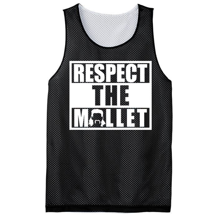 Respect The Mullet Hair Game Box Graphic Mesh Reversible Basketball Jersey Tank