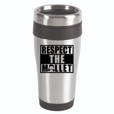Respect The Mullet Hair Game Box Graphic 16oz Travel Tumbler