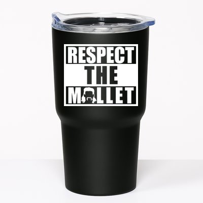 Respect The Mullet Hair Game Box Graphic Tumbler