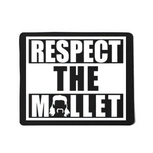 Respect The Mullet Hair Game Box Graphic Mousepad