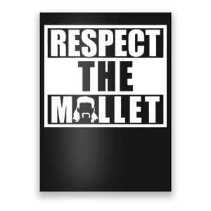 Respect The Mullet Hair Game Box Graphic Poster