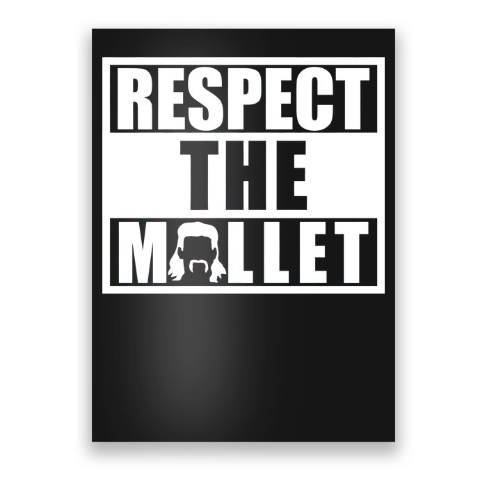 Respect The Mullet Hair Game Box Graphic Poster