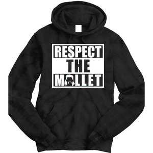 Respect The Mullet Hair Game Box Graphic Tie Dye Hoodie