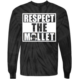 Respect The Mullet Hair Game Box Graphic Tie-Dye Long Sleeve Shirt