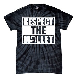 Respect The Mullet Hair Game Box Graphic Tie-Dye T-Shirt