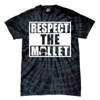 Respect The Mullet Hair Game Box Graphic Tie-Dye T-Shirt