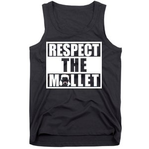 Respect The Mullet Hair Game Box Graphic Tank Top