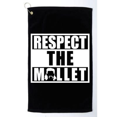 Respect The Mullet Hair Game Box Graphic Golf Towel