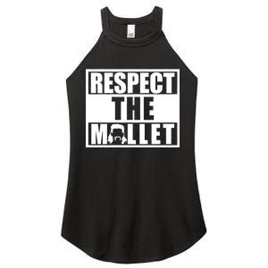 Respect The Mullet Hair Game Box Graphic Women's Perfect Tri Rocker Tank