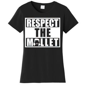 Respect The Mullet Hair Game Box Graphic Women's T-Shirt