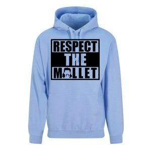 Respect The Mullet Hair Game Box Graphic Unisex Surf Hoodie