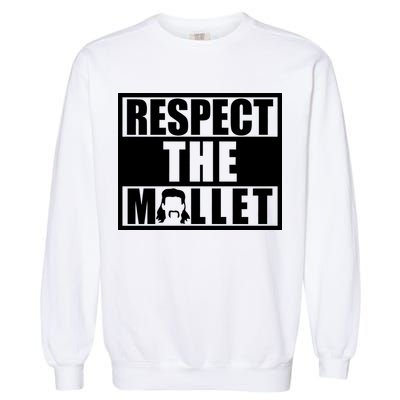 Respect The Mullet Hair Game Box Graphic Garment-Dyed Sweatshirt