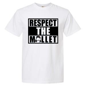 Respect The Mullet Hair Game Box Graphic Garment-Dyed Heavyweight T-Shirt