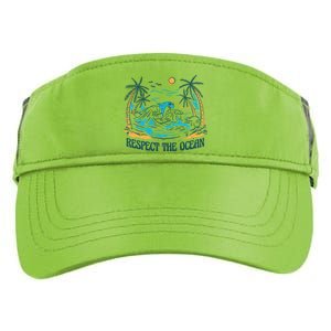 Respect The Ocean Adult Drive Performance Visor