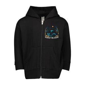 Respect The Ocean Toddler Zip Fleece Hoodie