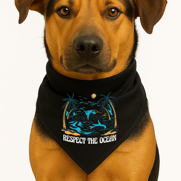 Respect The Ocean USA-Made Doggie Bandana