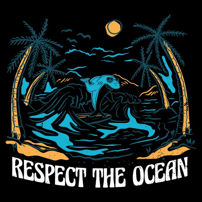 Respect The Ocean USA-Made Doggie Bandana