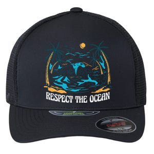 Respect The Ocean Flexfit Unipanel Trucker Cap