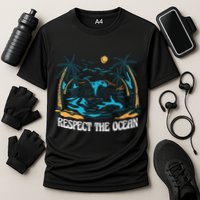 Respect The Ocean Cooling Performance Crew T-Shirt