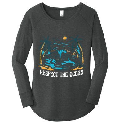 Respect The Ocean Women's Perfect Tri Tunic Long Sleeve Shirt