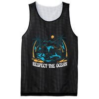 Respect The Ocean Mesh Reversible Basketball Jersey Tank