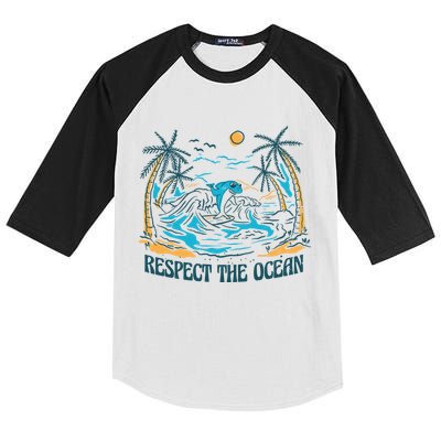 Respect The Ocean Kids Colorblock Raglan Jersey