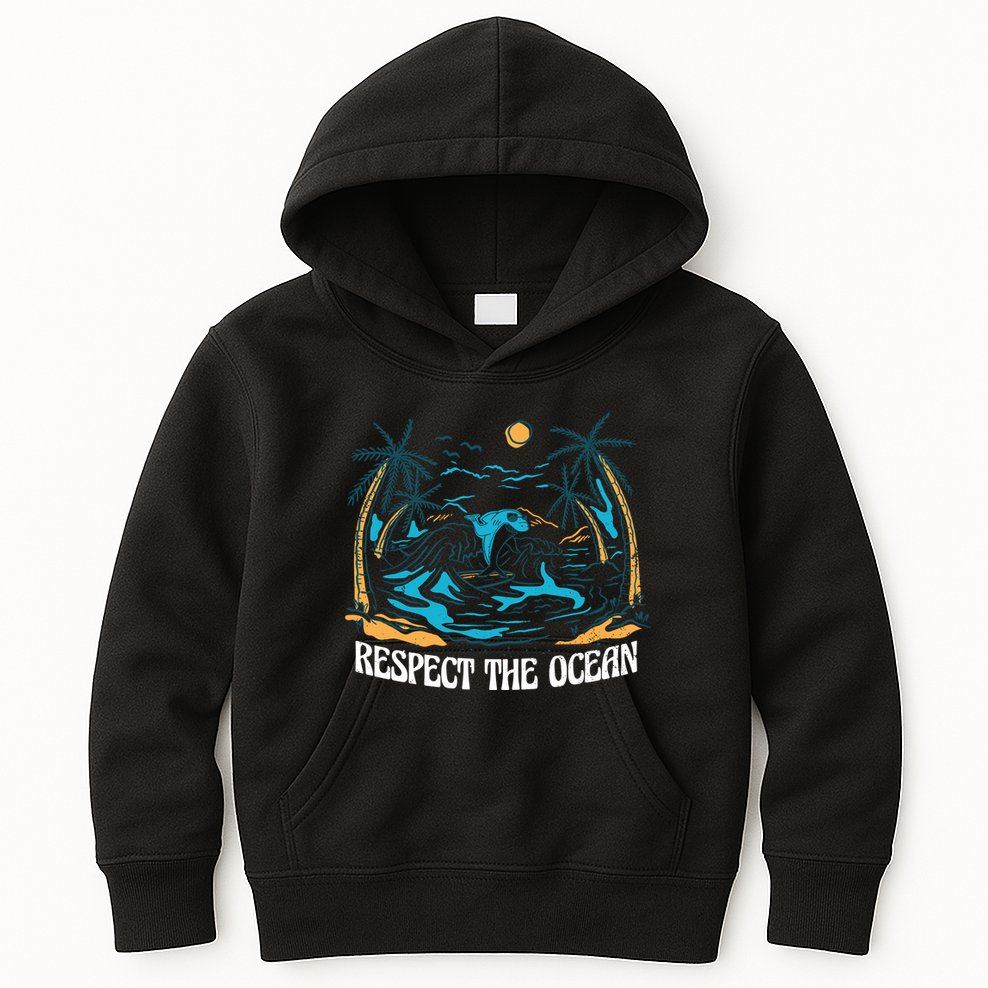Respect The Ocean Kids Hoodie