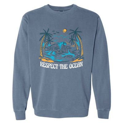 Respect The Ocean Garment-Dyed Sweatshirt