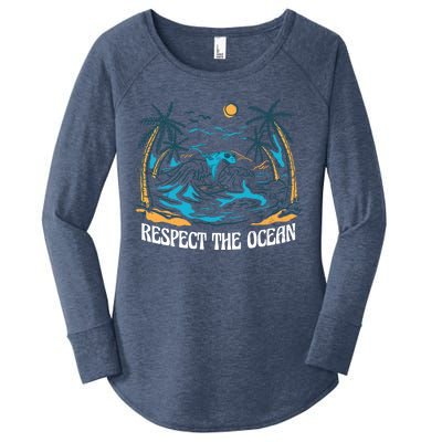 Respect The Ocean Women's Perfect Tri Tunic Long Sleeve Shirt