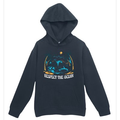 Respect The Ocean Urban Pullover Hoodie