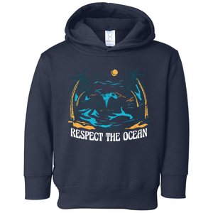 Respect The Ocean Toddler Hoodie