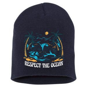 Respect The Ocean Short Acrylic Beanie