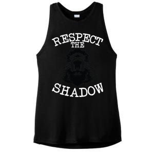 Respect The Shadow Groundhog Ladies PosiCharge Tri-Blend Wicking Tank