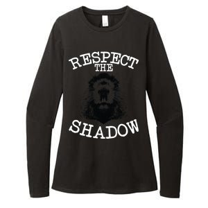 Respect The Shadow Groundhog Womens CVC Long Sleeve Shirt