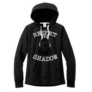 Respect The Shadow Groundhog Women's Fleece Hoodie