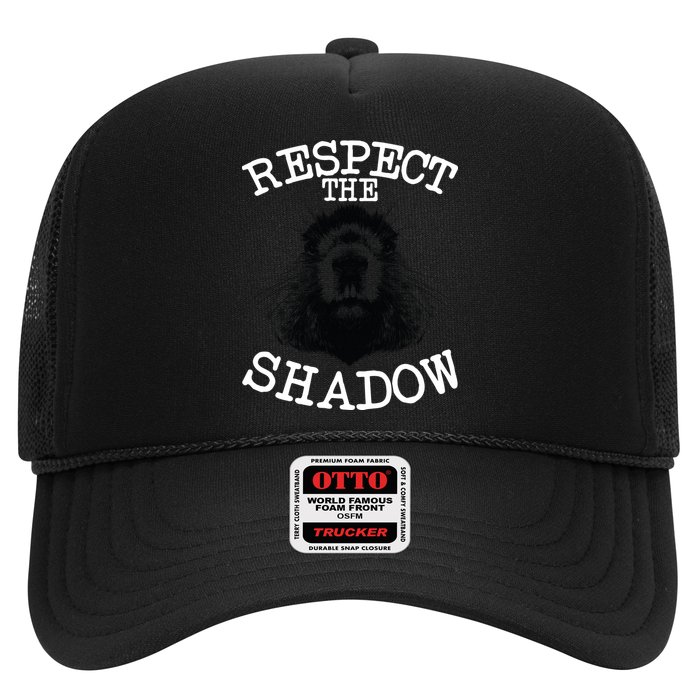 Respect The Shadow Groundhog Trucker Hat