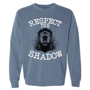 Respect The Shadow Groundhog Garment-Dyed Sweatshirt