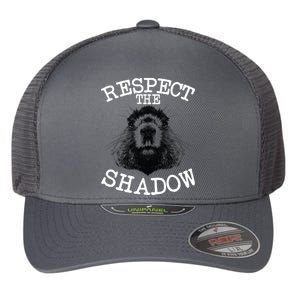 Respect The Shadow Groundhog Flexfit Unipanel Trucker Cap