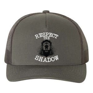 Respect The Shadow Groundhog Yupoong Adult 5-Panel Trucker Hat