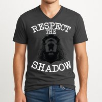 Respect The Shadow Groundhog V-Neck T-Shirt