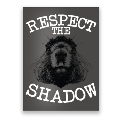 Respect The Shadow Groundhog Poster