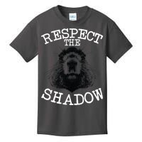 Respect The Shadow Groundhog Kids T-Shirt