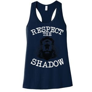 Respect The Shadow Groundhog Women's Racerback Tank