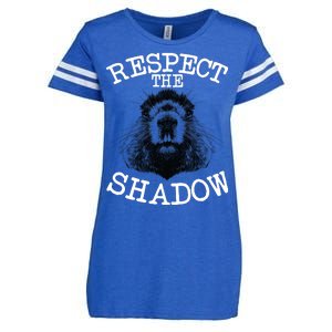 Respect The Shadow Groundhog Enza Ladies Jersey Football T-Shirt