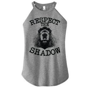 Respect The Shadow Groundhog Women's Perfect Tri Rocker Tank