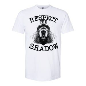 Respect The Shadow Groundhog Softstyle CVC T-Shirt